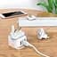 Сетевое зарядное устройство 3USB Hoco C83 Detachable pin 2.4A White - миниатюра 2