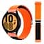 Ремінець для Samsung Galaxy Watch 4 40mm - оранжево-чорний Watchbands NormalCloth ширина кріплення 20мм нейлоновий (W24-0WB46543645) - мініатюра 4