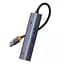 USB-хаб Baseus UltraJoy Series 4-Port (USB-A to USB3.0*4) B0005280A813-02 Grey - мініатюра 1