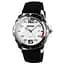 Наручний годинник чоловічий Skmei 0992 White - Black silicone, 0992PWTBK (12308) - мініатюра 1
