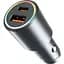 Автомобільний зарядний пристрій Proove Double Energy Plus 53W USB-A + USB-C Metal Gray (ACDE53110004) [130293] - мініатюра 2