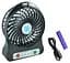 Портативный вентилятор на аккумуляторе Portable Mini Fan аккумуляторный мини вентилятор 18650 USB - миниатюра 2