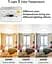 Стельовий світильник zemty 2 Pack 18CM LED  3000K/4000K/6500K, 15W 1500LM Black Square Flush Bathroom Lights, водонепроникний - мініатюра 4