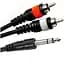 Готовый аудиокабель Jack 6.3 stereo - 2xRCA BIG YC003 10 м - миниатюра 1