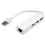 Концентратор Vinga 3xUSB2.0 + RJ45 100Mbps (VCP2H3USB2LANWH) - миниатюра 2