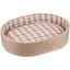 Лежак для животных BronzeDog Comfort овальный L 45х60х12 см бежевый - миниатюра 1