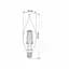 LED лампа VIDEX Filament C37Ft 6W E14 4100K - миниатюра 3