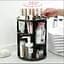 Поворотний органайзер для косметики Rotation Cosmetic Organizer, чорний 360° - мініатюра 2