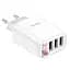 Зарядний пристрій Hoco Easy charge digital display charger C93A 3USB сам блок - мініатюра 1