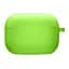 Силиконовый футляр с микрофиброй для наушников Airpods 4 Салатовый / Neon green - миниатюра 1