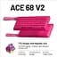 Ігрова магнітна клавіатура MCHOSE ACE 68 V2 / Дротове підключення / Dragon God Magnetic Axis Switch / Pink - мініатюра 2