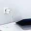 Мережевий зарядний пристрій Choetech PD 65W GaN Mini Fast Charger White (PD8002-EU-WH) [100840] - мініатюра 3