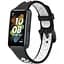 Силиконовый ремешок Primolux Perfor Classic для фитнеса браслета Huawei Band 7- Black White - миниатюра 1