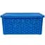 Кошик Diomedea з кришкою 29.7x19.6x13 см 6 л блакитний (К12-439)  - мініатюра 2