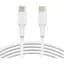 Кабель Belkin USB-C > USB-C заряджання/синхронізації 1м, 60Вт, Type-C, PVC, білий teh0013652 - мініатюра 1