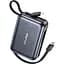 Power Bank Awei C03 20000mAh 45W зі швидкою зарядкою та вбудованими кабелями Type-C/Lightning (Чорний) - мініатюра 1