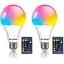 Світлодіодна лампа Bestview RGB лампочки з дистанційним керуванням, RGBW Warm White 5W E27 Screw Base, Mood - мініатюра 1