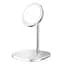 Зарядка беспроводная металлическая HOCO CW32 Happiness magnetic desktop wireless charger 15W белая - миниатюра 2