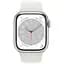 Смарт-годинник Apple Watch Series 8 GPS 41 mm Silver Aluminium Case with White Sport Band - Regular Model A2770 (Grade C) Seller Refurbished - мініатюра 2