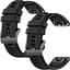 Ремінець DK CDK для Garmin Forerunner 945 22mm Silicone Sport Band Classic 2 шт. (015189) (black) - мініатюра 1