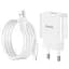 Комплект адаптер и кабель Hoco C106A Lightning Cable Leisure single port charger белый - миниатюра 4