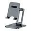 Настільна підставка для телефону та планшету Baseus Desktop Biaxial Foldable Metal Stand LUSZ000013 Grey - мініатюра 1