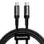 Кабель Baseus Cafule USB-C to USB-C 1m Black (CATKLF-GG1) [54147] - мініатюра 1