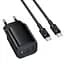 СЗУ Borofone BAS84A Star PD25W (1USB-C) + кабель Type-C to Type-C Black - миниатюра 6