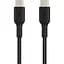 Кабель Belkin USB-C > USB-C заряджання/синхронізації 1м, 60Вт, Type-C, плетений, чорний teh0013650 - мініатюра 3