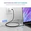 Кабель Ugreen US261 USB 2.0 C M/M Round Cable Nickel Plating Aluminum Shell 2 м сірий чорний (50152) - мініатюра 2