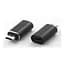 Перехідник Lightning (female) to microUSB (male) black Dengos (ADP-012) - мініатюра 1