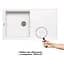 Кухонная мойка Lidz 860x500/240 WHI-01 (LIDZWHI01860500240) - миниатюра 3
