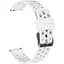 Ремінець для Samsung Galaxy Watch 5 Pro 45mm - білий ширина кріплення 20мм силікон Watchbands double (W38-8WB61749834) - мініатюра 1
