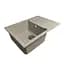 Кухонная мойка Adamant HORIZON MEDIUM terra 700x500x230 мм, с крылом 70 см - миниатюра 1
