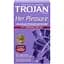 Упаковка 12 шт. Trojan Her Pleasure Sensations Armor со спермицидным лубрикантом - миниатюра 1