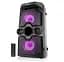 Портативна колонка бумбокс Real-El RX771 Boombox 50W Bluetooth TWS, Караоке, RGB, Чорний - мініатюра 5