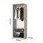 Шкаф 2-дверный с антресолью MebelStar Оскар Gloss BL-B, стандарт 80x52x260 см Антрацит/Альмонд (MBS-5347) - миниатюра 5