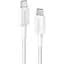 Кабель Anker 322 USB-C to USB-C - 1.8m Nylon White (6908157) - миниатюра 1