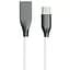 Кабель PowerPlant USB-Type-C, 2м, силикон, белый - миниатюра 1