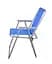 Складний стілець Levistella GP20022306 BLUE каркас з сталі текстилин синій для дачі висота 75 см макс. навантаження 100 кг - мініатюра 2