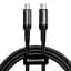 Кабель Baseus Cafule USB-C to USB-C 2m (CATKLF-HG1) Black [47410] - мініатюра 1