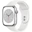 Смарт-часы Apple Watch Series 8 45mm Silver Aluminum Case with White Sport Band (MP6N3) Б/У [164802] - миниатюра 1