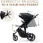 Универсальная коляска 2 в 1 Kinderkraft Prime 2 Venezian Black (KSPRIM02BLK2000) - миниатюра 4