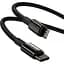 Кабель Baseus Tungsten Gold USB-C to Lightning 1m Black (CATLWJ-01) [100372] - мініатюра 4