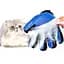 Перчатка для вычесывания шерсти домашних животных UFT Hair Removal Gloves синяя - миниатюра 4