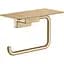 Тримач паперу з полицею Hansgrohe AddStoris Brushed Bronze 41772140 Бронза - мініатюра 1