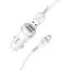Набор - Адаптер автомобильный + кабель Micro cable - Hoco Z27 2USB 2.4A white - миниатюра 1