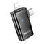 Адаптер переходник Hoco UA36E 2в1 Lightning/ Type-C to USB черный - миниатюра 3