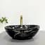 Умивальник VBI Parma black stone glossy накладний VBI-011014, Чорний матовий - мініатюра 2
