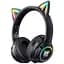 Навушники Onikuma B90 Bluetooth Gaming CAT with LED чорні - мініатюра 1